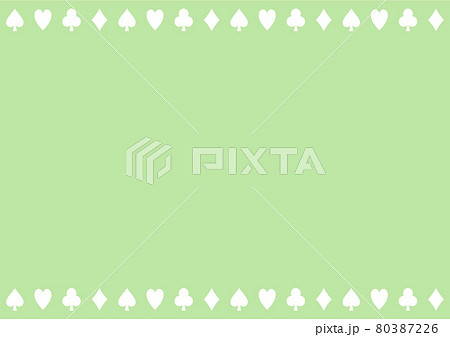 背景 スート シルエット 上下 緑のイラスト素材