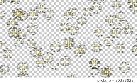 A myriad of rows of numbers 0 and 1 on a large number of spheres A myriad of rows of numbers 0 and 1 on a large number of spheres 80388022