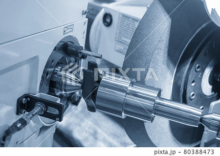 The cylindrical grinding machine control by CNC program. 80388473