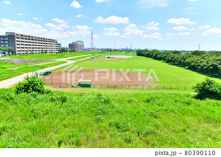 是政橋/多摩川より 下流方面を望む(東京都府中市)【2021.7】 是政橋/多摩川より 下流方面を望む(東京都府中市)【2021.7】 80390110