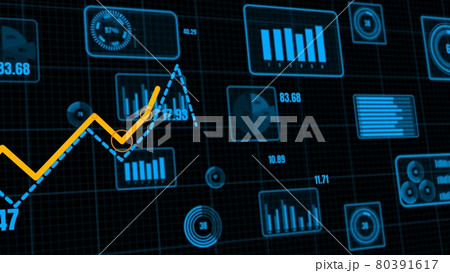 Visionary business dashboard for financial data analysis 80391617