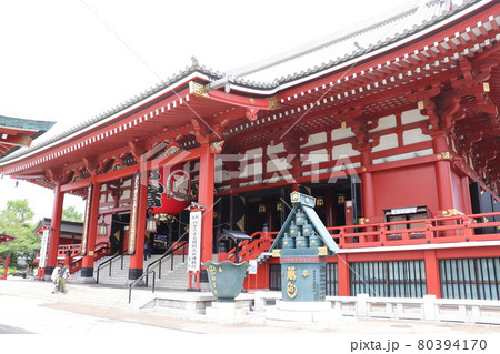 浅草寺の本堂　浅草　東京都　台東区 80394170