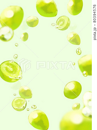 水々しいシャインマスカットの背景素材 80394576