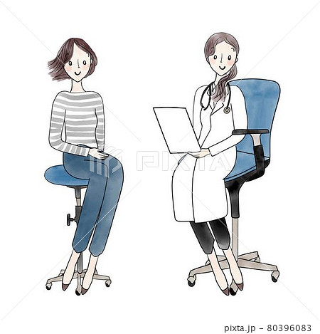 医者と患者診察 80396083