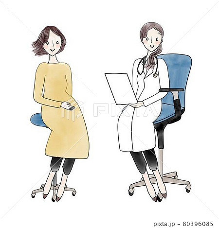 妊婦さんの定期健診 80396085