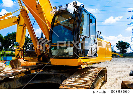 重機　建設機械　バックホー　ユンボ　パワーショベル 80398660
