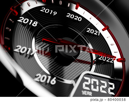 2022 year car speedometer. Countdown concept 80400038