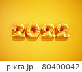 2022 balloon orange golden numbers 80400042