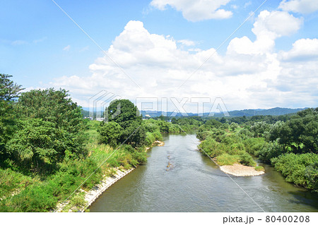 2020年夏の山形鉄道フラワー長井線と車窓からの風景 2020年夏の山形鉄道フラワー長井線と車窓からの風景 80400208