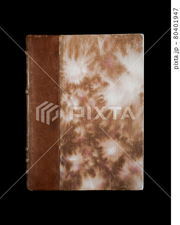Old book on black background Old book on black background 80401947