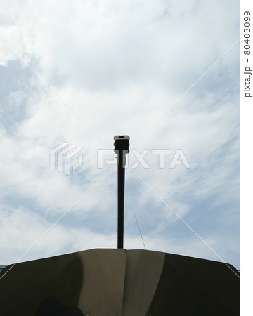 cannon of modern battle tank against the blue sky, Russia cannon of modern battle tank against the blue sky, Russia 80403099
