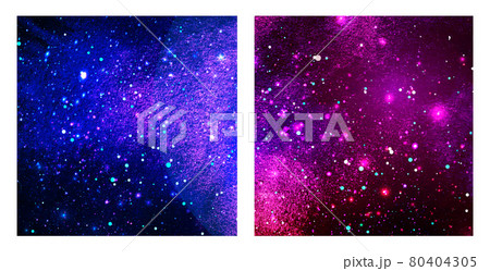 Vector cosmic illustration. Beautiful colorful space background. Watercolor Cosmos 80404305