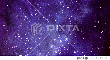 Vector cosmic illustration. Beautiful colorful space background. Watercolor Cosmos 80404306