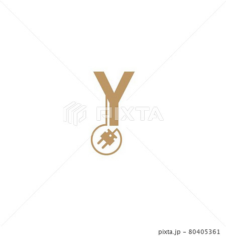Power cable forming letter Y logo icon template Power cable forming letter Y logo icon template 80405361