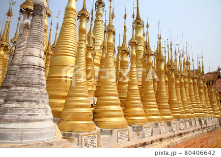 インデイン寺院（インレー湖、ミャンマー） 80406642