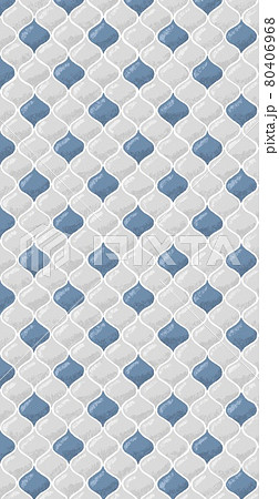 ランタンやモロッカンのタイルの絵具イラストイメージのイラスト素材