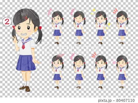 セーラー服 学生 表情差分 セーラー服 学生 表情差分 80407110