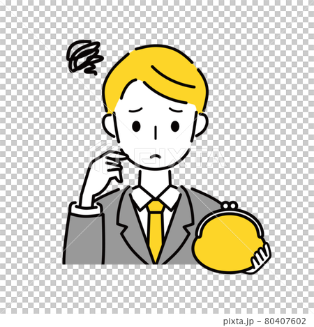 Wallet troubled businessman Wallet troubled businessman 80407602