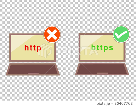 http 和 https 筆記本電腦屏幕 80407768