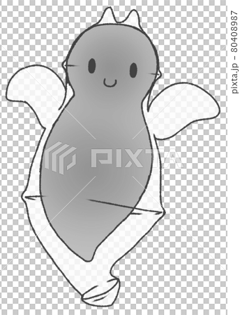 笑顔のダルマハダカカメガイ（黒色） 80408987
