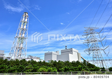 九州電力苓北発電所　石炭火力発電所　熊本県天草郡苓北町　 80409704