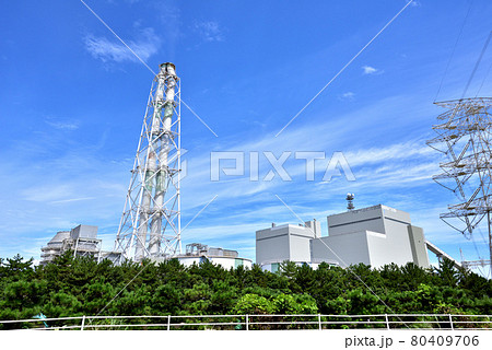 九州電力苓北発電所　石炭火力発電所　熊本県天草郡苓北町　 80409706