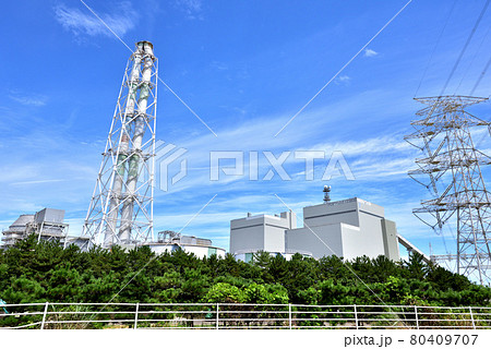 九州電力苓北発電所　石炭火力発電所　熊本県天草郡苓北町　 80409707