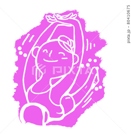 イキイキ生きるスローライフ　ヨガを楽しむ女性 80410675