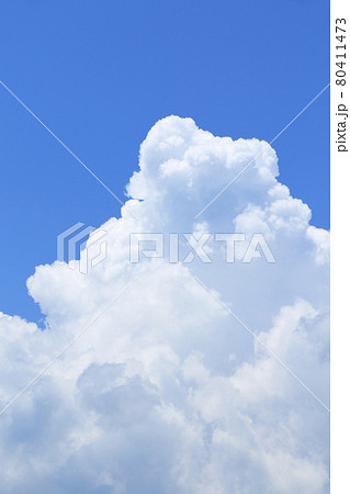 夏の大空 巨大な入道雲 夏の大空 巨大な入道雲 80411473