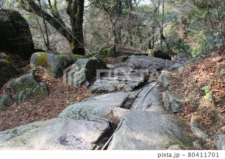 福岡県太宰府市の人気スポット 宝満山 福岡県太宰府市の人気スポット 宝満山 80411701