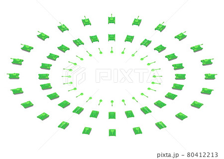 Tank and tank parts can be used for animation, turret can also rotate in isometric view.  80412213