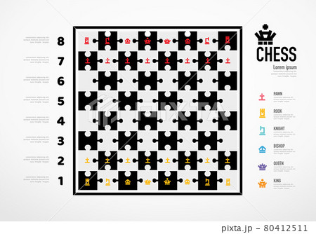 Chessboard with chess Infographic Business Success concept. Vector illustration. Chessboard with chess Infographic Business Success concept. Vector illustration. 80412511