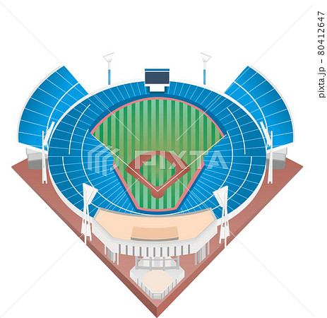 横浜スタジアムのイラスト素材