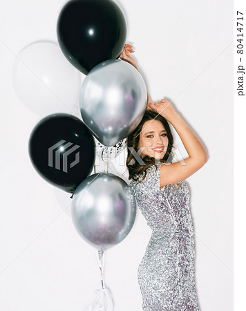 birthday decor happy woman festive look party 80414717
