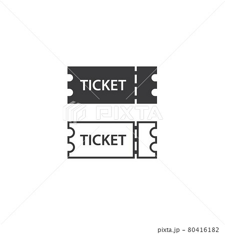 Ticket logo icon vector 80416182