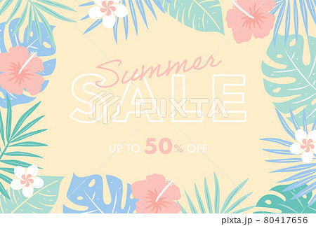 トロピカルな植物の背景素材 トロピカルな植物の背景素材 80417656