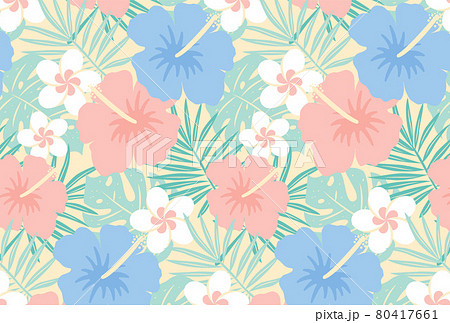 トロピカルな植物のシームレスパターン 80417661