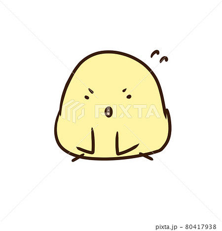 開脚前屈をするひよこ 開脚前屈をするひよこ 80417938