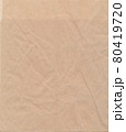 Close up of beige crumpled paper texture background. Wrapping. 80419720