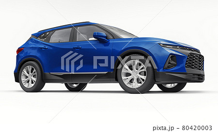 Blue Ultra Modern Suv With A Catchy Expressive のイラスト素材