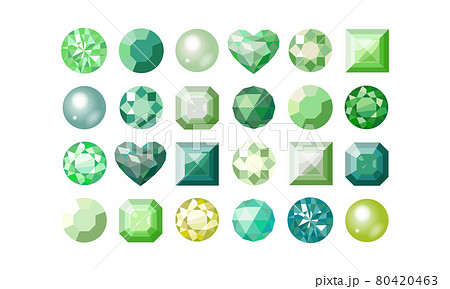 グリーンの24個の宝石 80420463