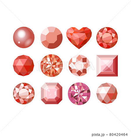 赤色の12個の宝石 80420464