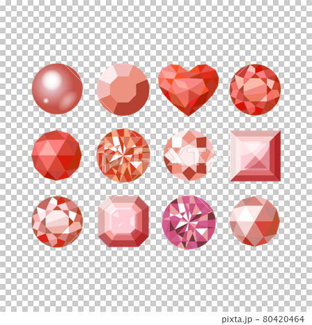 赤色の12個の宝石 80420464