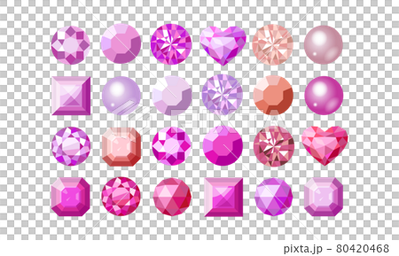 ピンクの24個の宝石 ピンクの24個の宝石 80420468