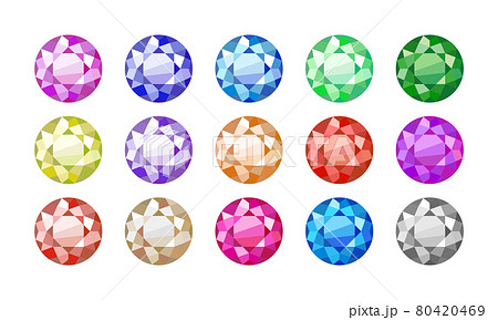 15色のラインストーン 80420469