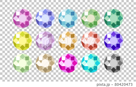 15 colored rhinestones 15 colored rhinestones 80420473