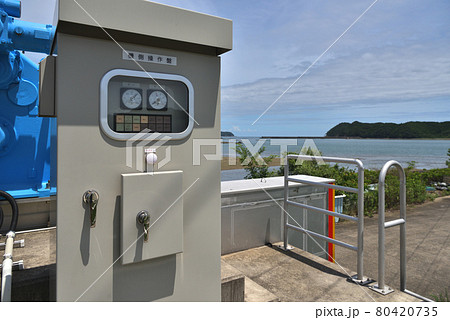 津波・高潮防災設備　陸上設置型フラップゲート式可動防潮堤 80420735