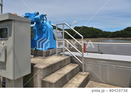 津波・高潮防災設備　陸上設置型フラップゲート式可動防潮堤 80420736