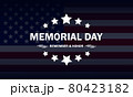 Memorial Day. National flag. Eps 10 vector, illustration. 80423182