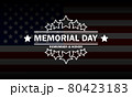Memorial Day. National flag. Eps 10 vector, illustration. 80423183